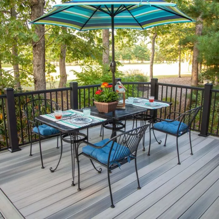 Corrimão de alumínio para pátio